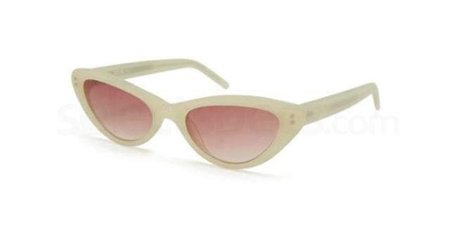 Moschino cat-eye white sunglasses