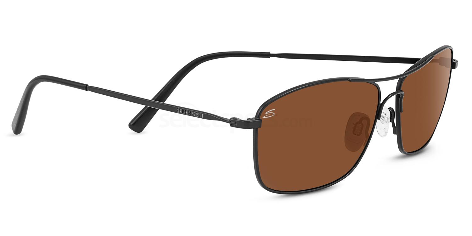 Polarized Drivers Gold Satin Soft Gold Serengeti Corleone Classic Metal Sunglasses