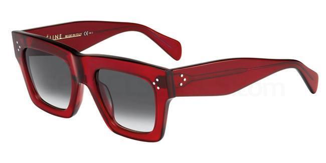 Céline Transparent Red Designer Sunglasses