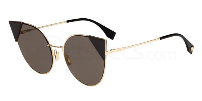 black cat eye sunglasses Fendi