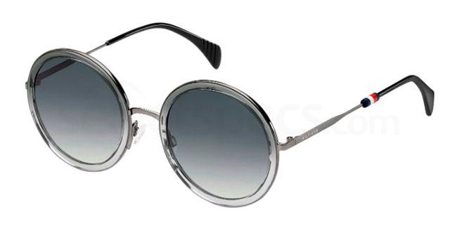 Tommy Hilfiger: black oval sunglasses Alissa Violet