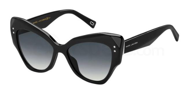 black cat-eye sunglasses