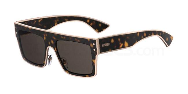 rectangle sunglasses trend 2020 Moschino MOS001/S