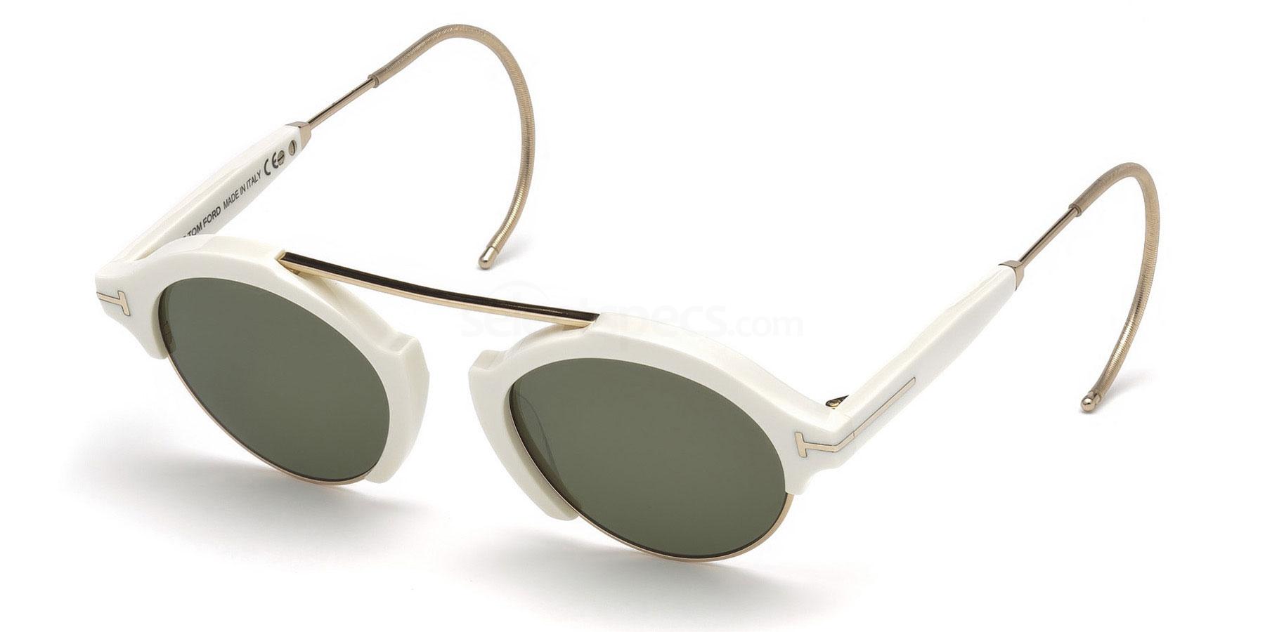 Tom Ford white small sunglasses