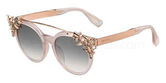 jimmy choo clip on crystal sunglasses