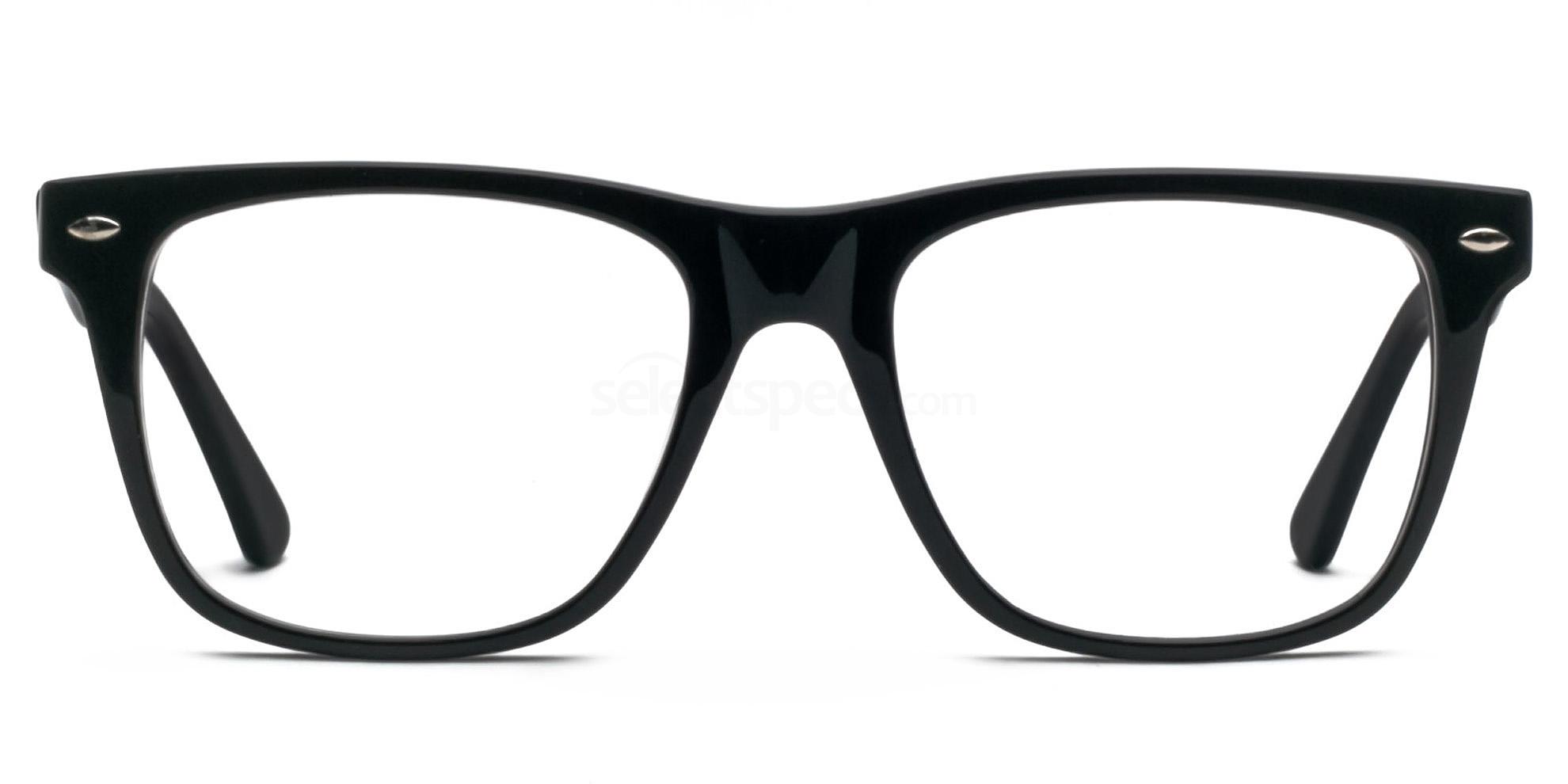 Hallmark 8812 Black framed prescription glasses 