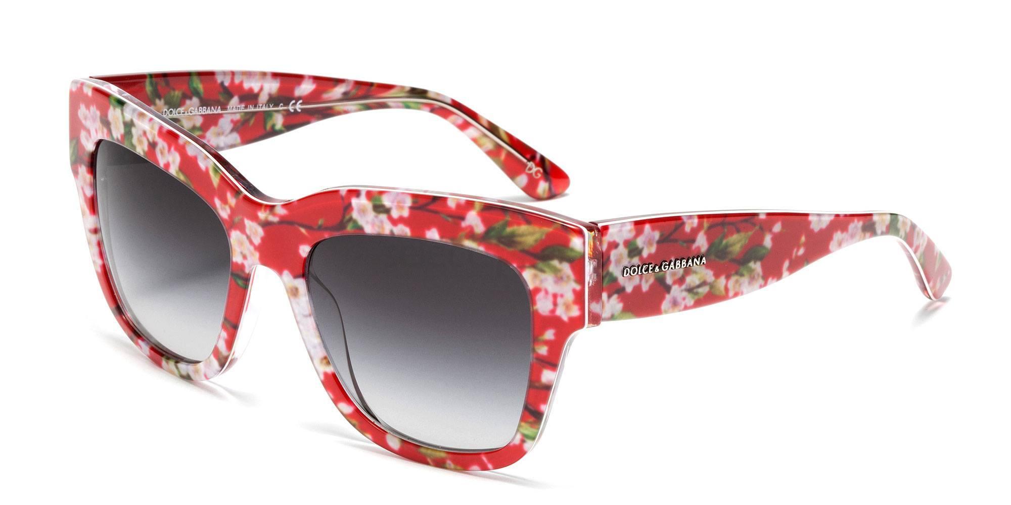 dolce and gabbana flower glasses