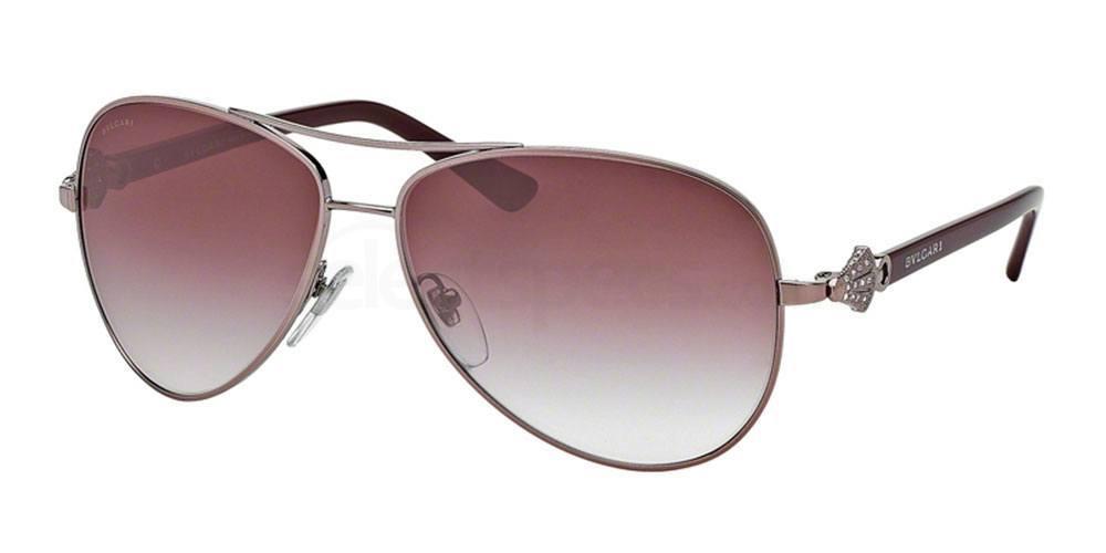 Bvlgari red aviator sunglasses