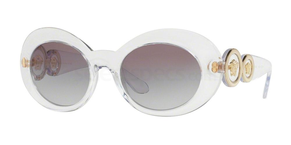 white oval sunglasses