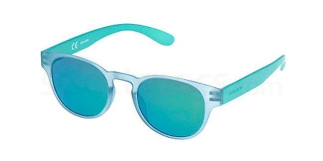 light blue police sunglasses