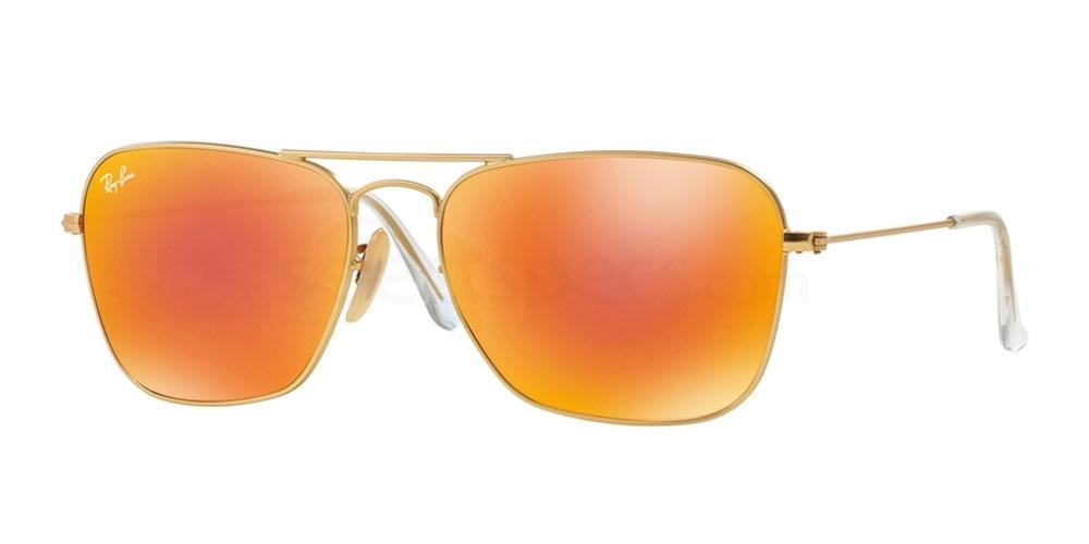 mirror ray ban caravan aviators