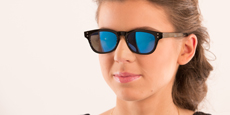 Neon - P2249 Shiny Black (Mirrored Polarized)